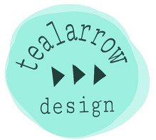 Teal Arrow Design Logo
