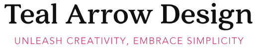 Teal Arrow Design Logo